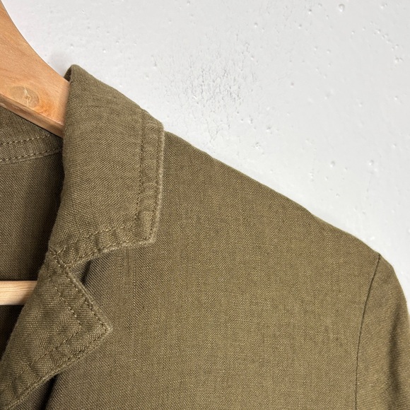 Everlane Linen Workwear Dress Green Size XS EUC - Picture 4 of 10